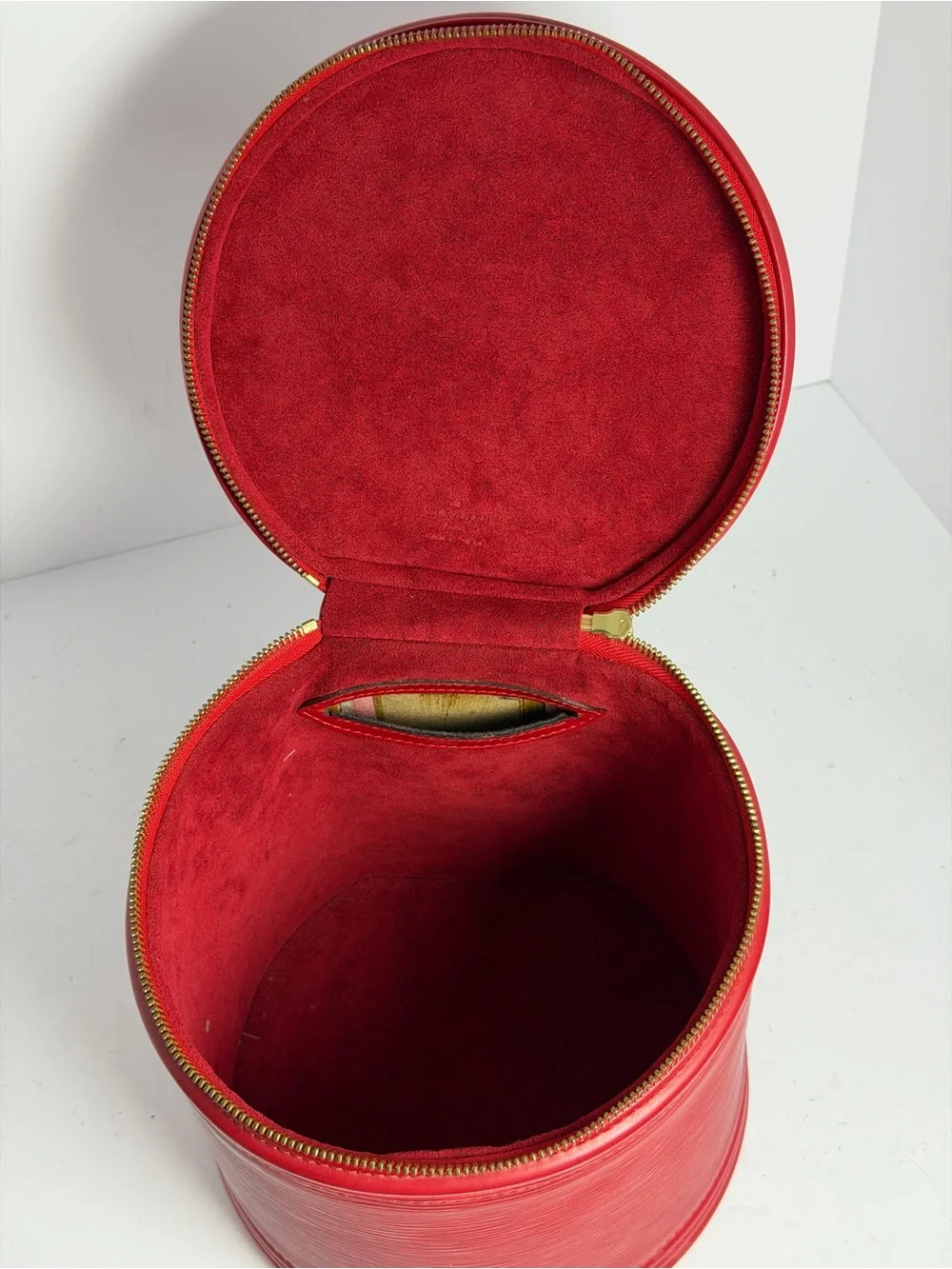 Louis Vuitton Red Epi Leather Cannes Vanity Bag